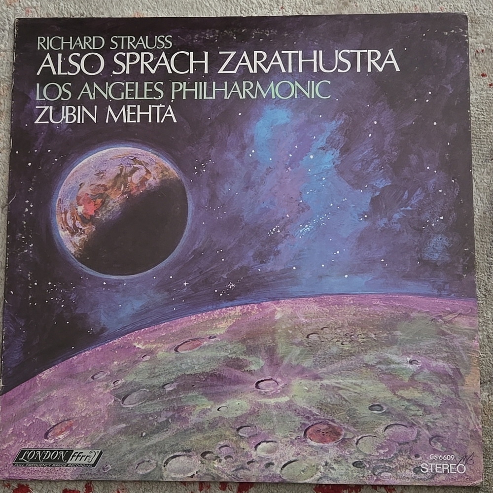 Richard Strauss Zubin Mehta Sprach Zarathustra LA Philharmonic 1968 LP
